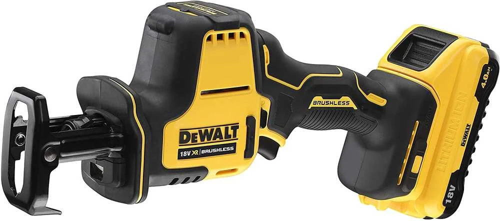 Akumuliatorinis tiesinis pjūklas DeWalt DCS369NT-XJ, 18 V, lagaminas, be akumuliatoriaus ir kroviklio