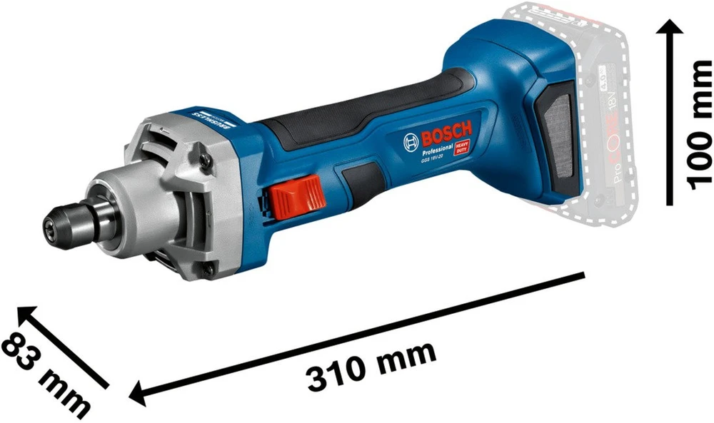 Bosch GGS 18V-20, be akumuliatoriaus ir kroviklio, LB