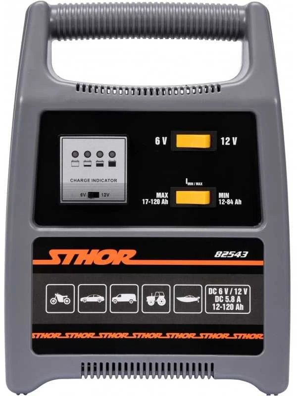 Sthor Toya Sa Poland Pakrovėjas akumuliatoriams | 8A / 12V / 120 Ah | LED (82543)