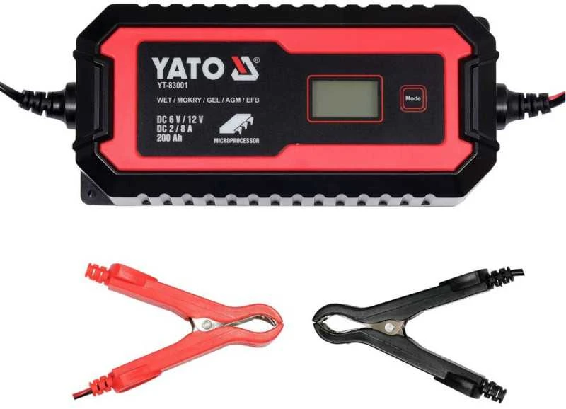 Yato Toya Sa Poland Pakrovėjas 6 V ir 12 V akumuliatorių įkrovimui | 6V/2A, 12V/8A (YT-83001)