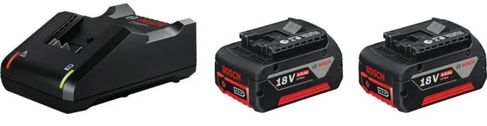 Bosch rinkinys akumuliatoriai GBA 18 V-Li 2x5,0 Ah + kroviklis GAL 1880 CV