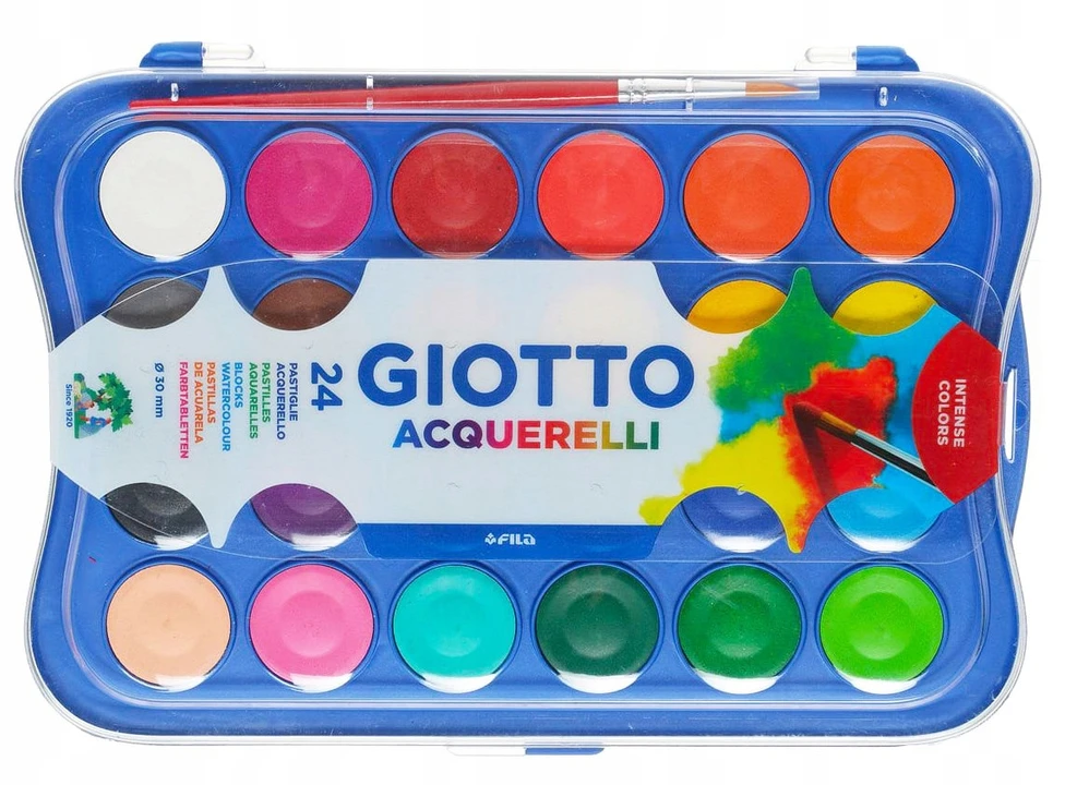 Akvarelė Fila Giotto, 332000, 24 spalvos