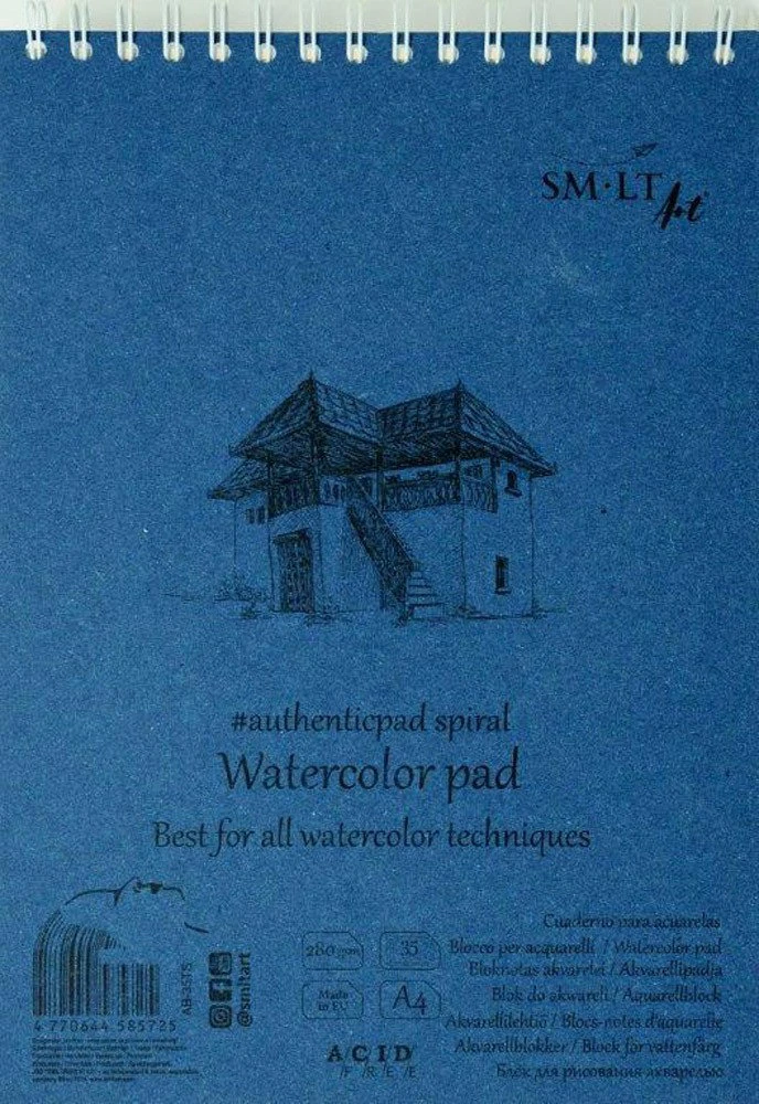 Smiltainis Akvarelės albumas Authentic A4 35l 280gsm*