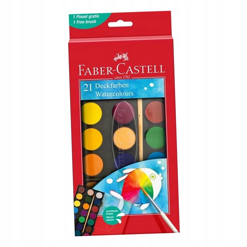 Akvarelė Faber-Castell 21 spalvos
