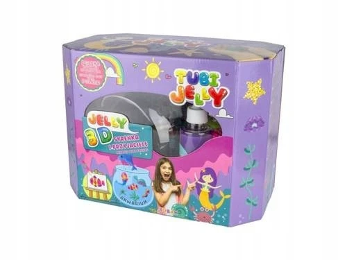 Tuban 8 spalvų Tubi Jelly rinkinys su nedideliu akvariumu - Undinė