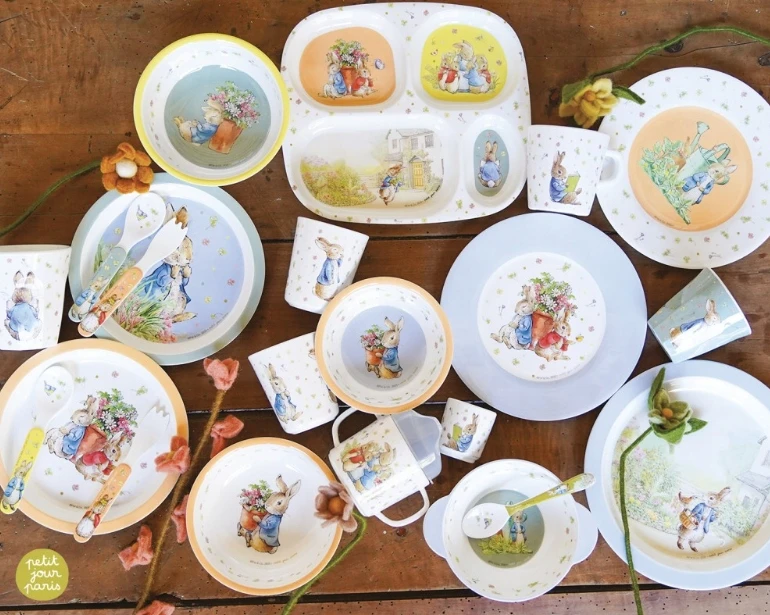 AL07 Lengva melamino plokštelė PETIT JOUR PARIS Peter Rabbit