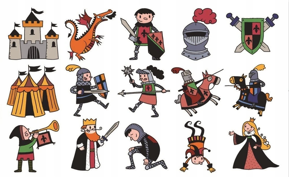 Aladine Antspaudai Kids Knights