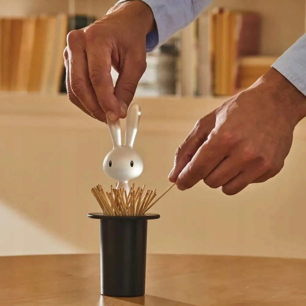 Alessi MAGIC BUNNY Indelis dantų krapštukui / Geltona