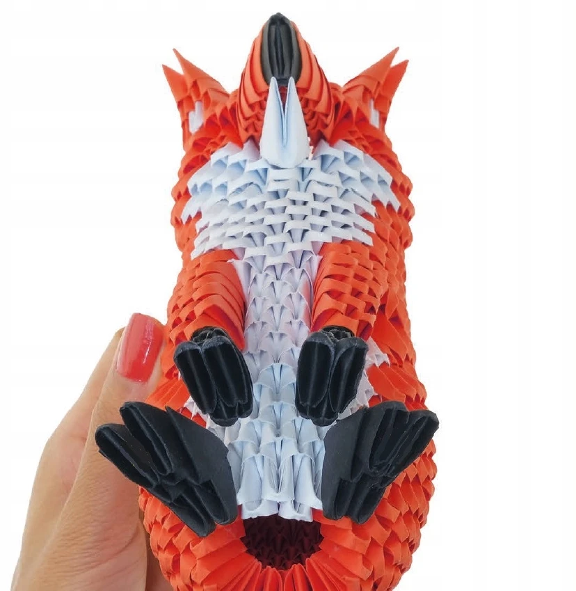 Alexander 3D origami - Aleksandras - Lapė - kūrybinis rinkinys iš 777 popieriaus elementų