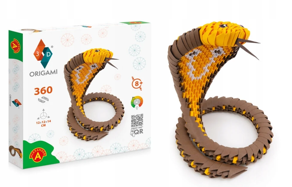 Dėlionė Alexander 3D origami kūrybinis rinkinys – Kobra ZA6083