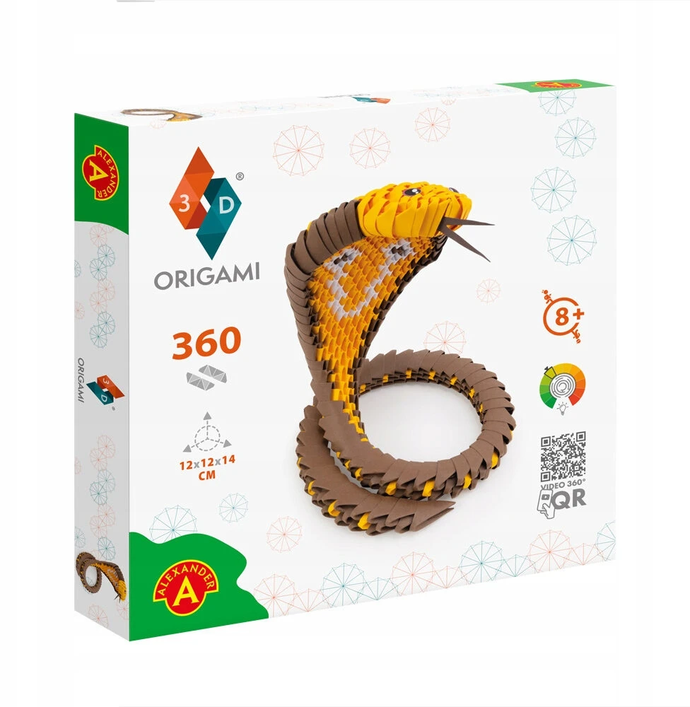 Dėlionė Alexander 3D origami kūrybinis rinkinys – Kobra ZA6083
