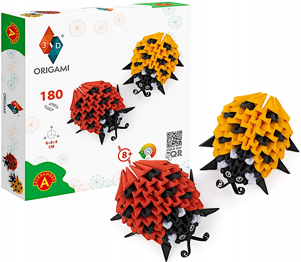 Alexander Aleksandro kūrybinis rinkinys origami 3d Ladybugs