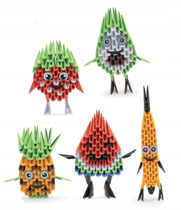 Alexander ORIGAMI 3D - Aleksandras - 5 vaisių rinkinys - 363 vnt. kūrybingas