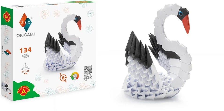 Alexander Aleksandro kūrybinis 3D origami SWAN 2831