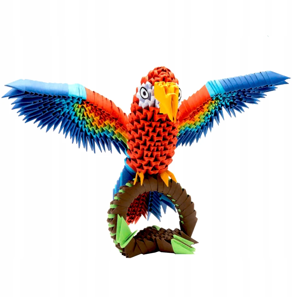 Alexander 3D origami kūrybinis rinkinys – Parrot ZA6074