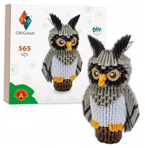 Alexander 3D origami kūrybinis rinkinys – Pelėda ZA6073