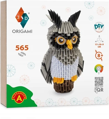 Alexander 3D origami kūrybinis rinkinys – Pelėda ZA6073