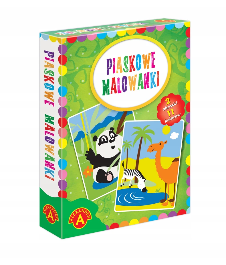 Alexander Smėlio dažymo puslapiai. Panda / kupranugaris