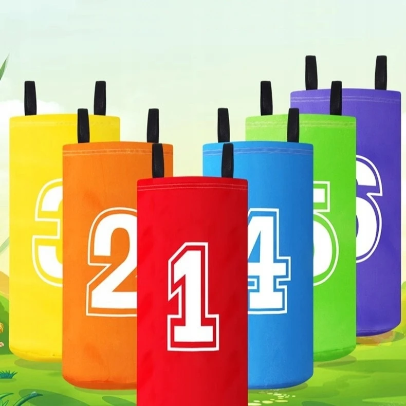 Alfazoo Rinkinys 6 šokinėjimui skirtų maišų su skaičiais 1-6