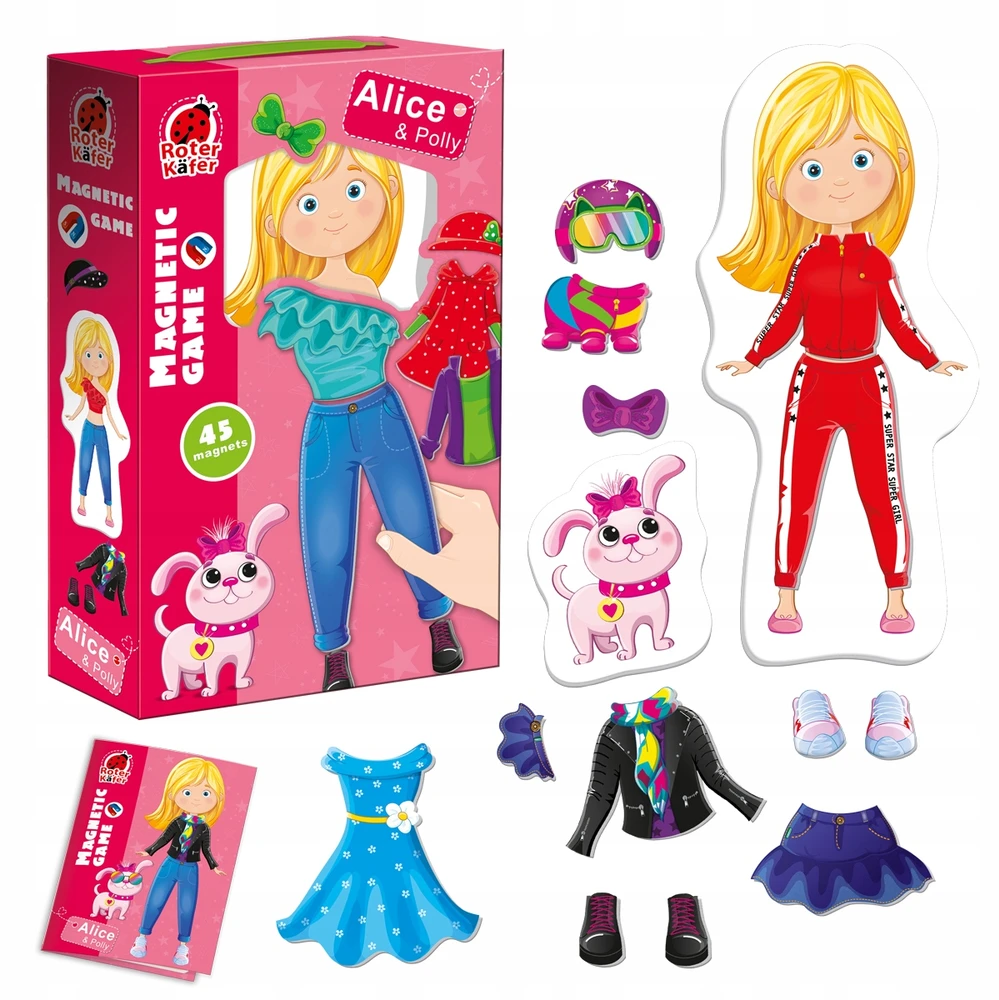 Dėlionė Roter Kafer Maksik Alice & Polly magnetinis žaidimas - Roter Kafer
