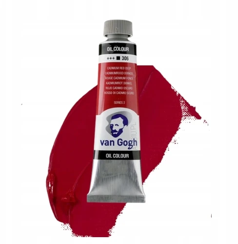 Aliejinė tapyba - Tamsus kadmio raudonas - 306 - Iš saulėgrąžų aliejaus - Van Gogh - 40ml