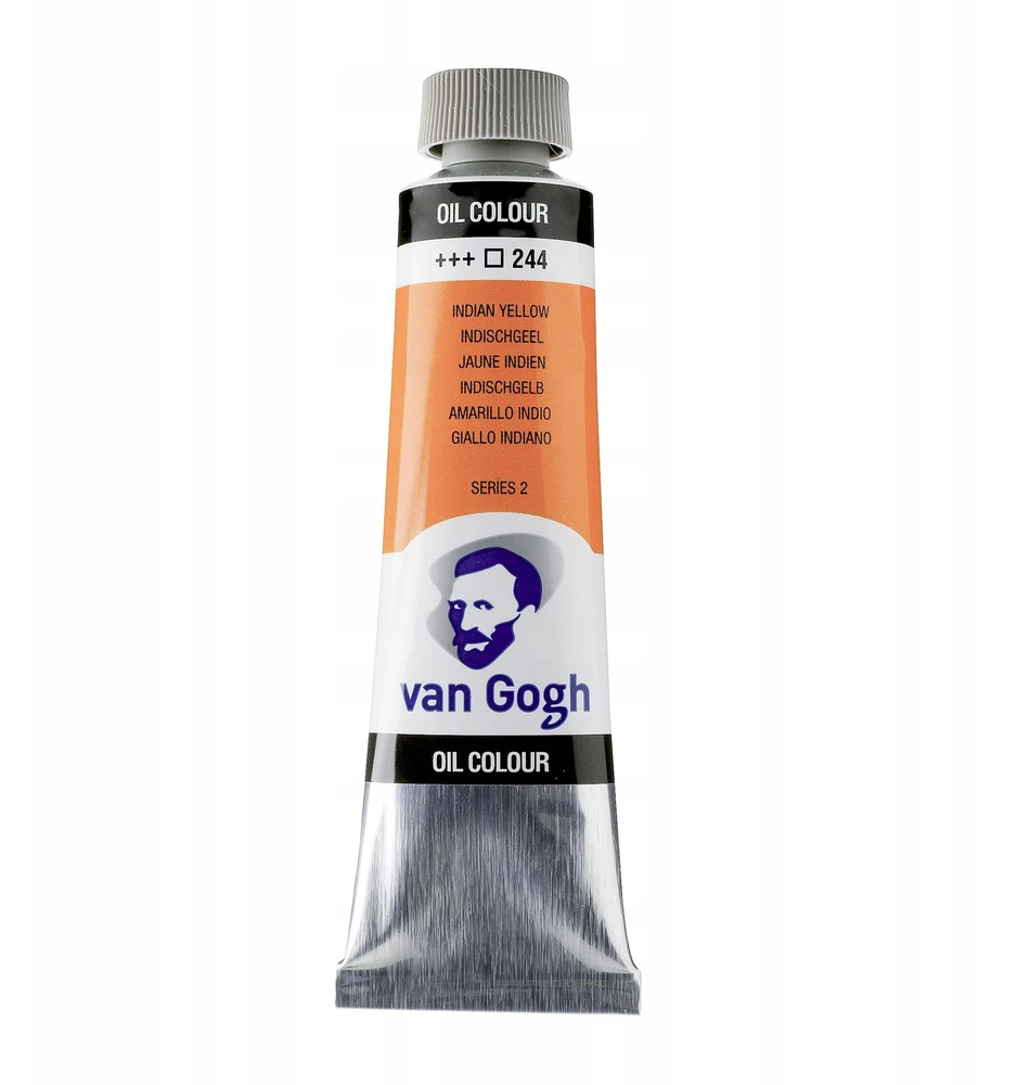 Aliejinė tapyba - Van Gogh - S2 indų geltona - 40ml - Ryški spalva - Pažengusiems menininkams
