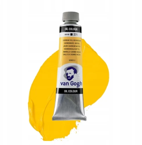 Aliejinė tapyba - Vidutinė cadmio geltona - 271 - Su saulėgrąžų aliejumi - Van Gogh - 40ml