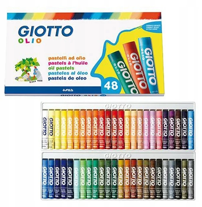 Aliejinės kreidelės Fila Giotto Olio, 48 vnt