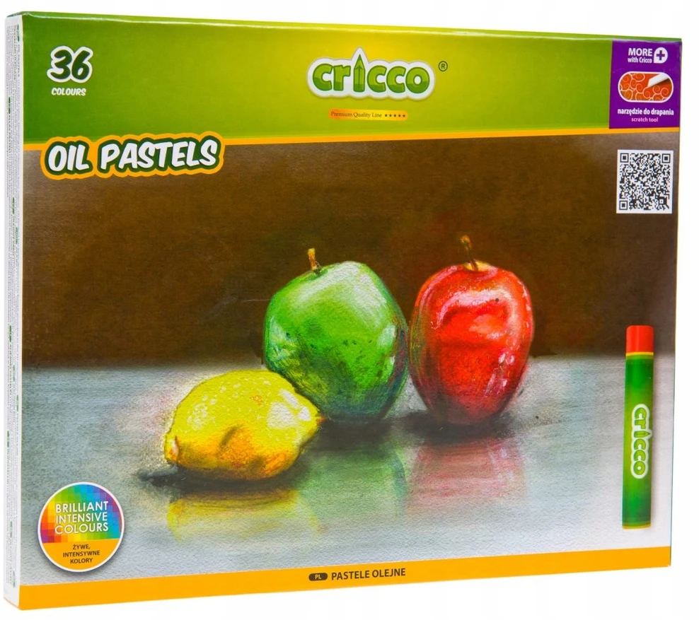 Aliejinės pastelės 36 spalvos Cricco