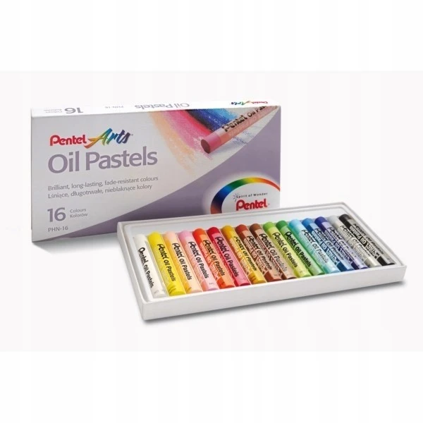 Aliejinės kreidelės PENTEL ARTS, 16 spalvų