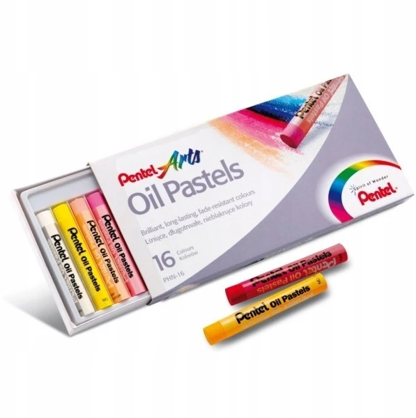 Aliejinės kreidelės PENTEL ARTS, 16 spalvų