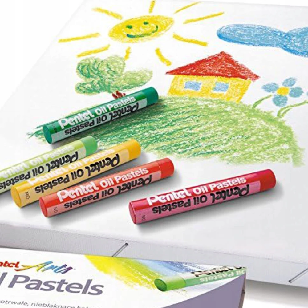 Aliejinės kreidelės PENTEL ARTS, 16 spalvų