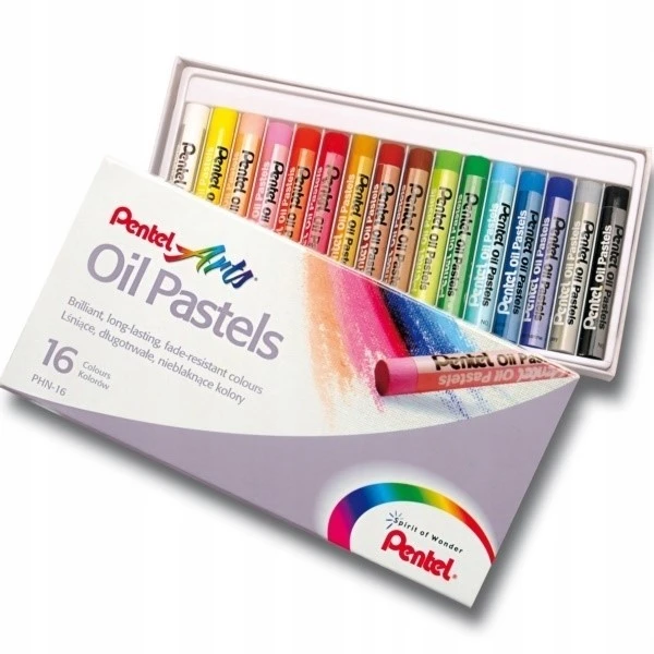 Aliejinės kreidelės PENTEL ARTS, 16 spalvų