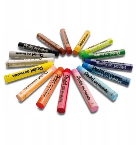 Aliejinės kreidelės PENTEL ARTS, 16 spalvų