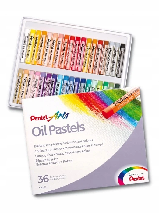 Aliejinės pastelės Pentel, 36 vnt