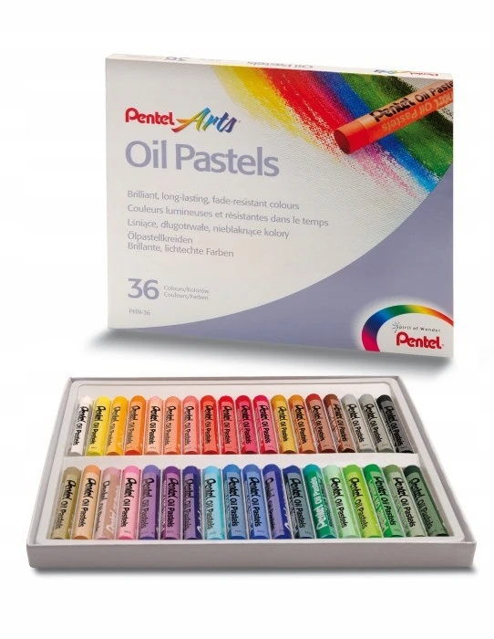 Aliejinės pastelės Pentel, 36 vnt