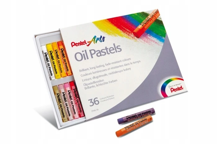 Aliejinės pastelės Pentel, 36 vnt