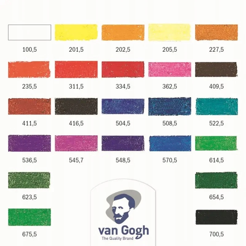 Aliejinės pastelės Van Gogh Royal Talens, 24 spalvos