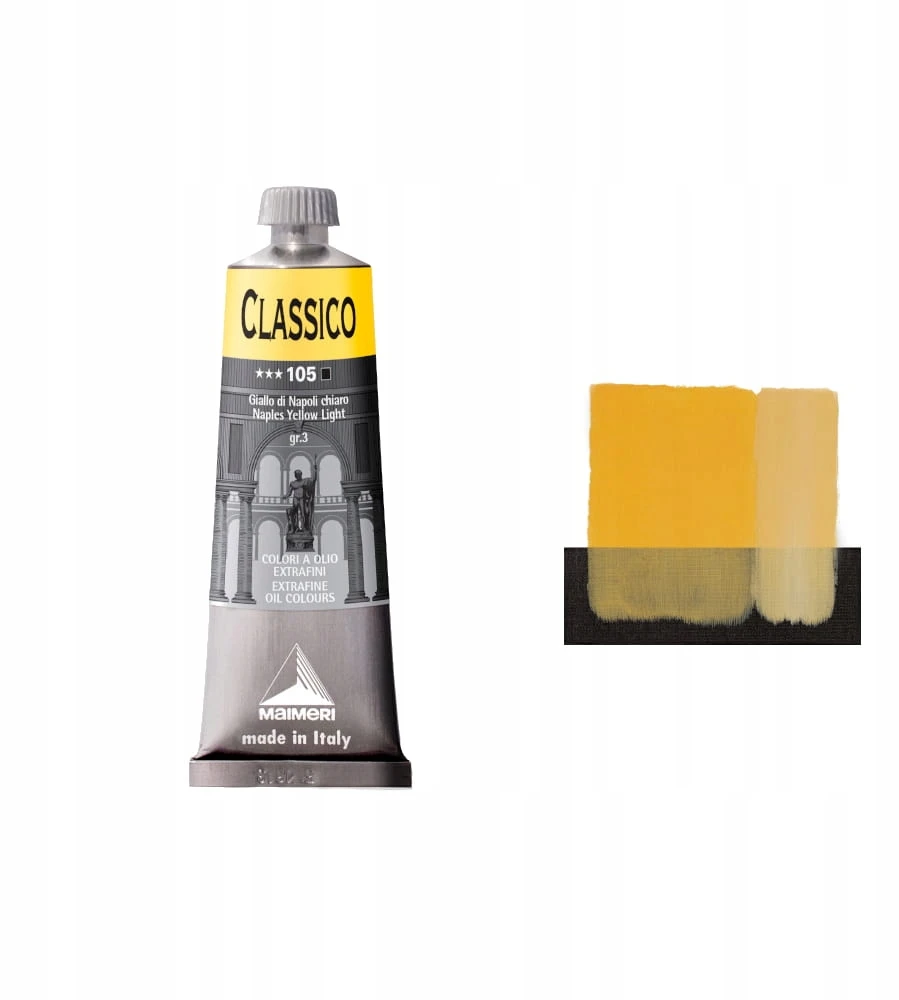 Aliejiniai dažai Maimeri Classico 60ml - 105 Naples Geltona Light