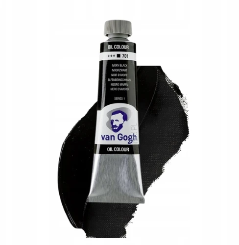 Aliejiniai dažai Van Gogh 701 Ivory Juodas, 40 ml
