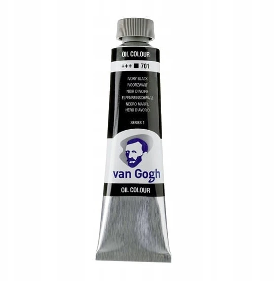 Aliejiniai dažai Van Gogh 701 Ivory Juodas, 40 ml