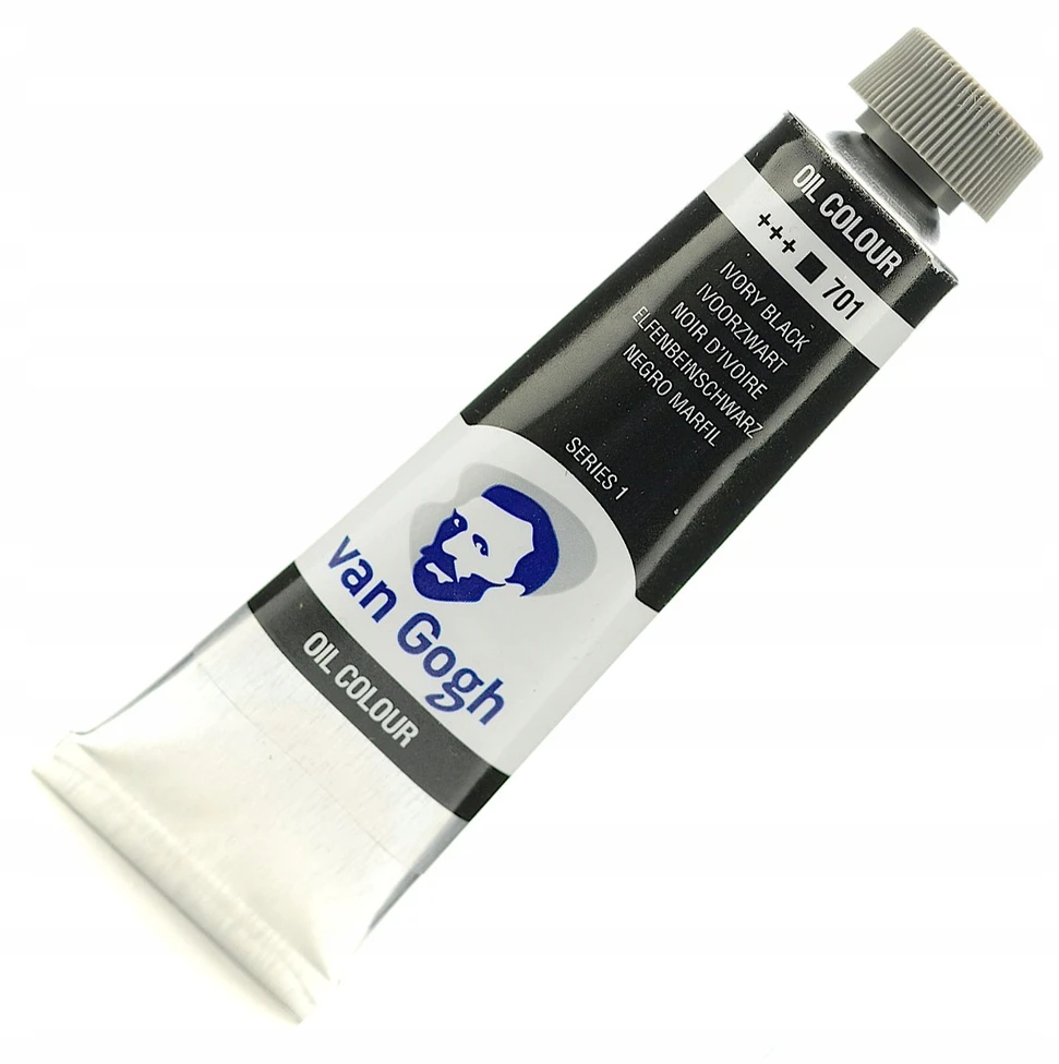 Aliejiniai dažai Van Gogh 701 Ivory Juodas, 40 ml