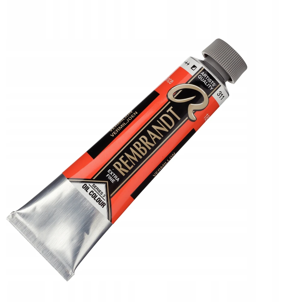 Aliejiniai dažai - Vermilionas - 311 - Extra-fine - Rembrandt - 40 ml tūbelė