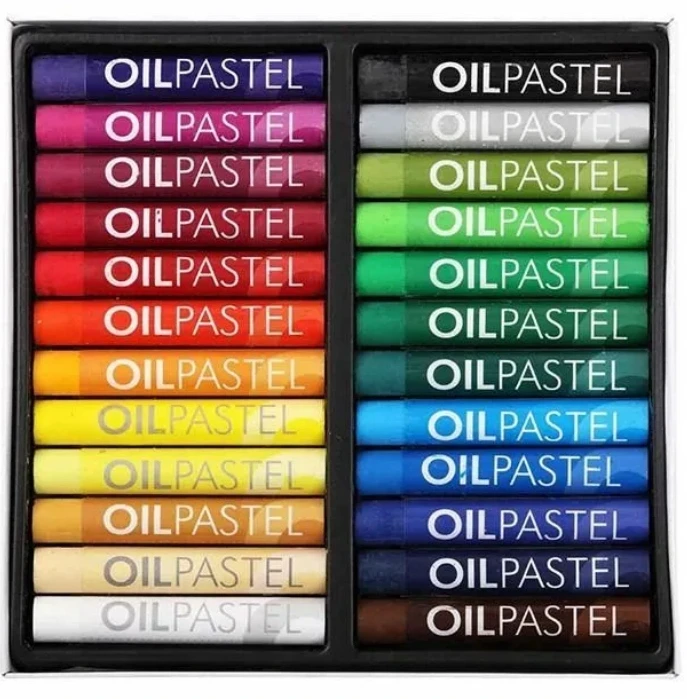 Aliejiniai pasteliai - Mungyo - 24 vnt - 24 spalvos - Labai pigmentuoti - Aukščiausios kokybės