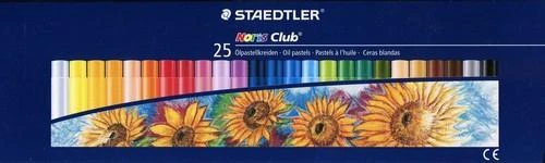Aliejiniai pasteliai "noris Club", 25 spalvų, Staedtler