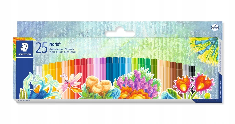 Aliejiniai pasteliai "noris Club", 25 spalvų, Staedtler