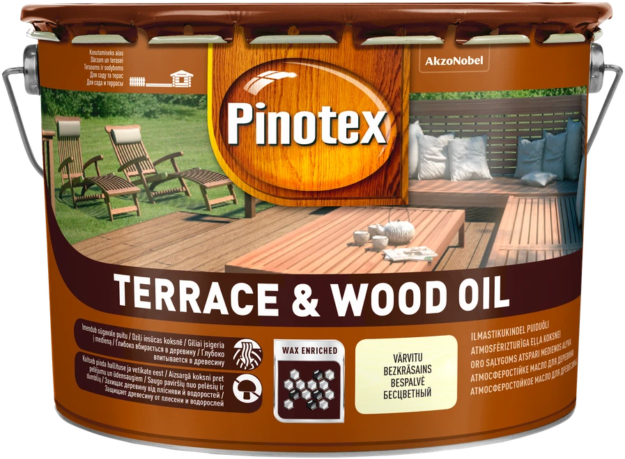 Aliejus medienai PINOTEX WOOD OIL, bespalvis, 1 l