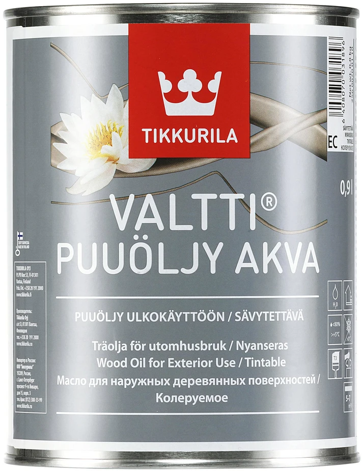 Aliejus terasoms ir lauko baldams TIKKURILA VALTTI PLUS WOOD OIL, 2,7 l