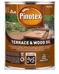Aliejus terasoms PINOTEX TERRACE OIL, bespalvis, 3 l
