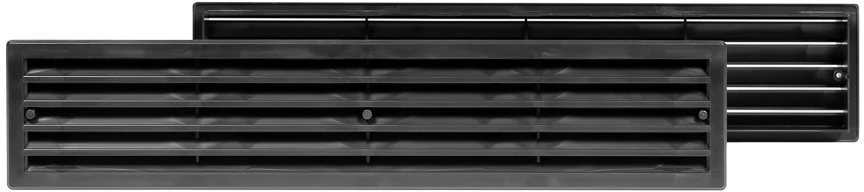 Aliuminio grotelės EUROPLAST RA640B, 60 x 400 mm, bronzinės